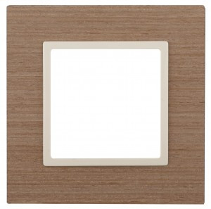 ЭРА 14 Elegance рамка СУ 1 мест.дерево, ясень+сл.кость 14-5301-07 6005