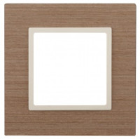 ЭРА 14 Elegance рамка СУ 1 мест.дерево, ясень+сл.кость 14-5301-07 6005