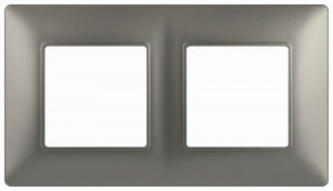 ЭРА Elegance рамка СУ 2 мест. титан 14-5002-16 65815