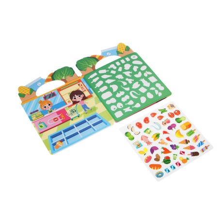 Набор многоразовых наклеек бумага, картон, 22,5х30х0,4см, 5 дизайнов