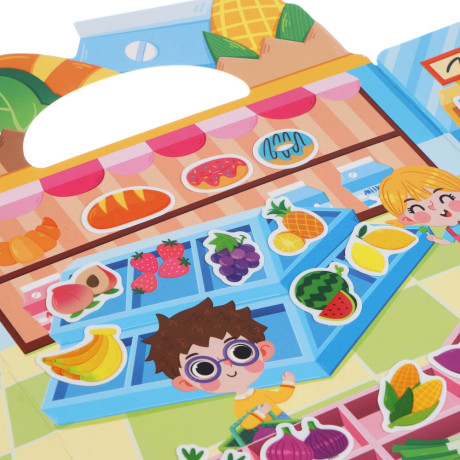 Набор многоразовых наклеек бумага, картон, 22,5х30х0,4см, 5 дизайнов