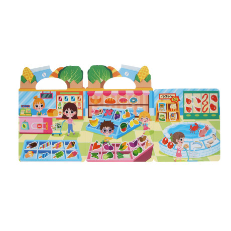 Набор многоразовых наклеек бумага, картон, 22,5х30х0,4см, 5 дизайнов