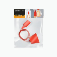 Gauss св-к подвесной E27  Decor PL013 красный E27 1м 175x100x230