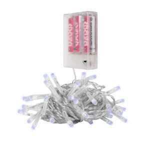 ФАЗА Гирлянда DC-G01-80W, 80 бел. LED, 7.8 м., 8 реж., 3xAA .5047778