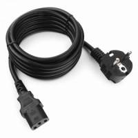 Cablexpert шнур сетевой C13 компьютерный PC-186-1-3M, 3м, Schuko- C13, 3x1мм, черн., земл., пакет