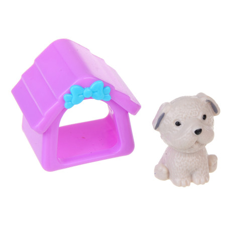 ИГРОЛЕНД Набор аксессуаров для питомцев "Счастливая семья" с куклами, PP, ABS, 13,5х5,8х24 см, 2 диз