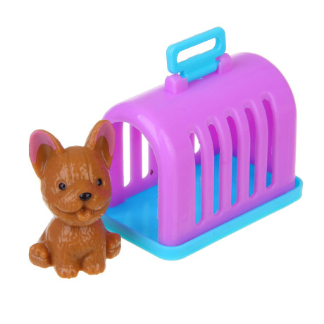 ИГРОЛЕНД Набор аксессуаров для питомцев "Счастливая семья" с куклами, PP, ABS, 13,5х5,8х24 см, 2 диз