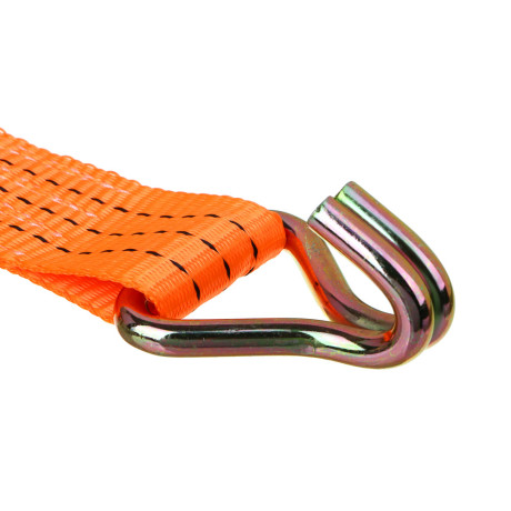 ЕРМАК Стяжка груза с храповиком 12м, 3000/6000 кг, двойной крюк