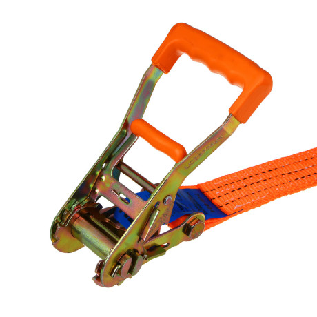 ЕРМАК Стяжка груза с храповиком 12м, 3000/6000 кг, двойной крюк