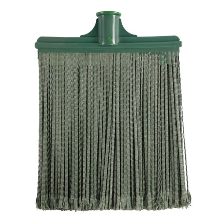 Метла полипропиленовая, 270 х 260 мм, плоская распушенная, без черенка, Сибртех