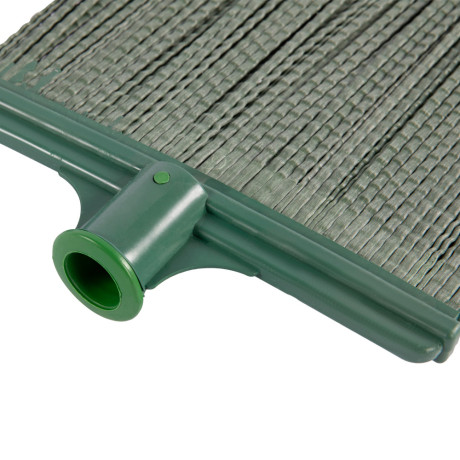 Метла полипропиленовая, 270 х 260 мм, плоская распушенная, без черенка, Сибртех