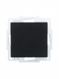 Lezard VESNA мех. выкл. СУ 1 кл. 10А  черный бархат (корп. ABS)    742-4288-100