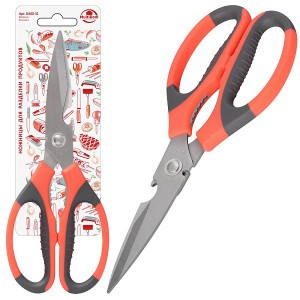 Ножницы кухонные д/разделки продуктов, 21см, металл/пластик (кратность 3шт!!!) DA60-31 Мультидом