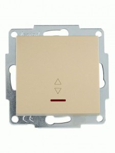 Lezard VESNA мех. выкл. СУ 1 кл. (перекл.) проходной (инд.) (корп. ABS) золото 742-3688-114