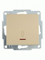 Lezard VESNA мех. выкл. СУ 1 кл. (перекл.) проходной (инд.) (корп. ABS) золото 742-3688-114