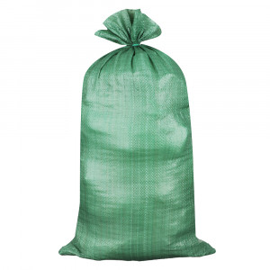 Мешок для строительного мусора полипропиленовый, зеленый (п/п 1 сорт 50 х 90см (±3см)  -  35±3 гр.)