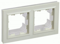 IEK BRITE Рамка СУ 2 мест. IP44 РУ-2-БрКр-44 бежевый BR-M22-44-K10