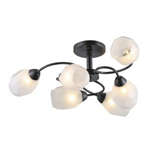 Rivoli люстра  Gloria 9089-306 6хE14 40W черный 280х730 2357