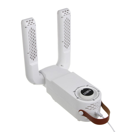 LEBEN Сушилка для обуви, от сети 220В, 150Вт, таймер, обдув, ультрафиолет, белый