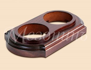 МЕЗОНИНЪ Рамка дерев. 2 мест. "Элегант" , красное дерево GE70722-27