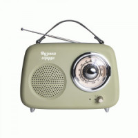 Радиоприемник &quot;БЗРП Fresh РП-342&quot; УКВ 87,5-108МГц,DC5В акк.1.5Ah,BT/USB/AUX оливк 202x81x192мм 10124