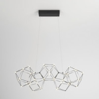 Eurosvet св-к подвес. LED 25W 4000K 1530lm 750х300х1200 мет чер жемчуг Uma 90168/5 Умный дом a061144