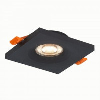 ST LUCE св-к встр. 50W GU10 94x94x27 Матовый черный/Матовый черный ST205.418.01