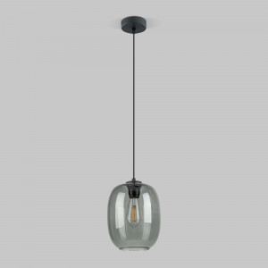 TK Lighting св-к подвесной 1х15W 200х200х1700 пластик черн/дымч/графит Elio 5971 a068558