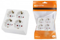 TDM Ладога роз. ОУ 4 мест. 16А бел. (земля, шторки) (6!) SQ1801-0123