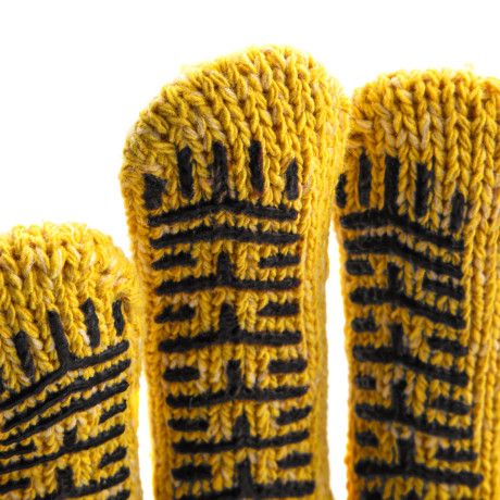 Перчатки трикотажные усиленные, гелевое ПВХ-покрытие, 7 класс, желтые Сибртех