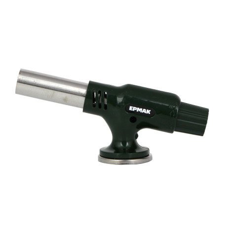 Горелка газ. с пьезорозжигом тм ЕРМАК, цанг. захват, шир. cопло, 16х4,5х6,4см