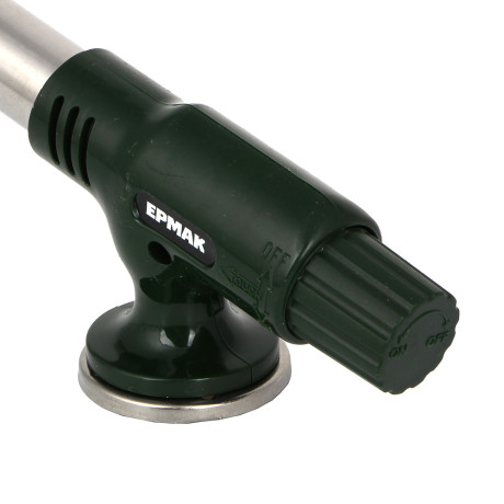 Горелка газ. с пьезорозжигом тм ЕРМАК, цанг. захват, шир. cопло, 16х4,5х6,4см