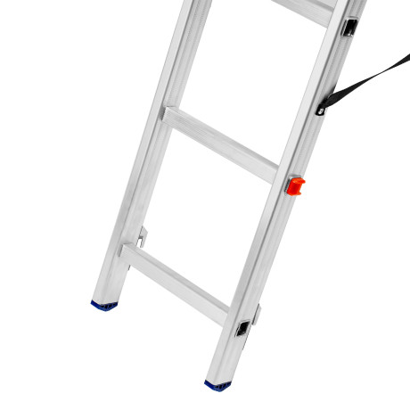 Лестница, 2 х 12 ступеней, алюминиевая, двухсекционная, Сибртех