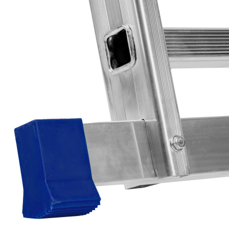 Лестница, 2 х 12 ступеней, алюминиевая, двухсекционная, Сибртех