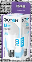 ФОТОН лампа св/д груша A60 E27 12W(1050lm) 6500K 6K без пульсации 120x60 3г арт.23393