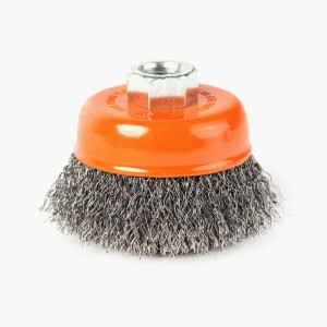 PATRIOT Щетка EDGE byчашеобразная 100ммХМ14 гофрированная проволока, 813010003