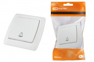 TDM Онега кнопка звонка СУ 1 кл. 6А бел. (10!) SQ1805-0007