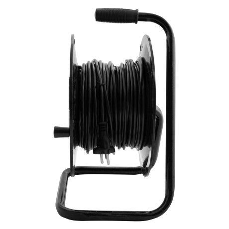 Удлинитель силовой 30 м, 10А, тип УХ10, ПВС, на кабельной катушке, 4 розетки без заземления Сибртех