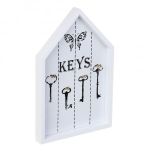 Ключница открытого типа KEYS на 4 крючка, 24x16 см, МДФ, 3 дизайна