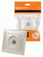 TDM Лама роз. СУ 1 мест. SAT (F-разъем) 0-2400МГц перламутр SQ1815-0821