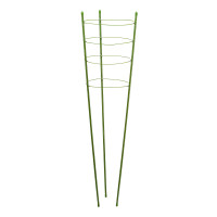 Поддержка для растений круглая H 120 см, металл в пластике, 4 кольца Palisad