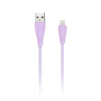 Дата-кабель USB(A)шт. - 8pin шт.(iphone) Smartbuy рез.опл. Gear, 1м,, 2А, розовый (iK-512RG rose)