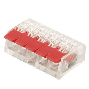 STEKKER клемма СМК с рычагом компакт. LD221-415, 5x(0,2-4мм2) 32A (уп.50шт, цена за шт) 32395