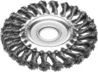 STAYER &quot;PROFESSIONAL&quot;. Щетка дисковая для УШМ, жгутированная стальная проволока 0,5мм, 150ммх22мм