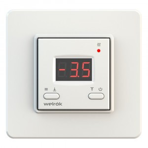 Welrok терморегулятор для снеготаяния kt, СУ, 16А, 3000W, 0…10, -20...-1 °C, датчик в компл (дл. 3м)