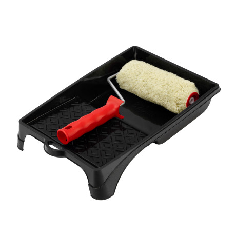 Набор, валик для фасадных работ синтетический, 180 мм, ворс 18 мм, D 36 мм, РАС, кювета 260 х 320 мм Matrix