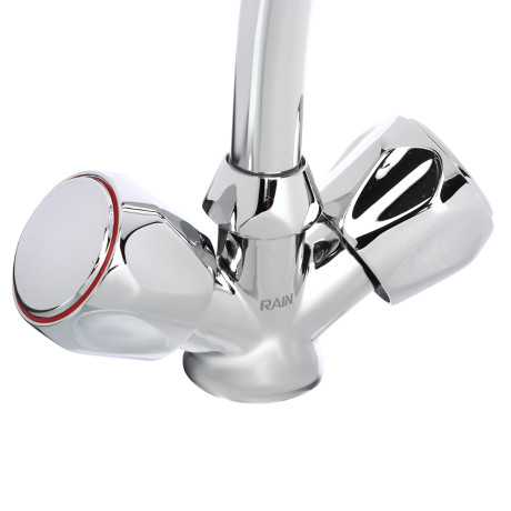 RAIN Смеситель для кухни, кран-буксы 1/2, гайка, латунь, хром