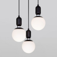 Eurosvet св-к подвесной E27 3x60W 270х0х1200 металл черн/кремов Bubble 50151/3 a056845