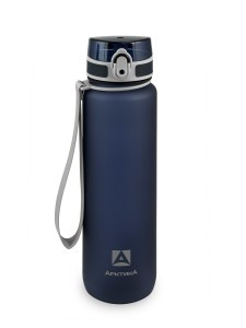 Бутылка для воды и напит. с ситечком Арктика 720-1000, 1000мл, синяя матовая, тритан