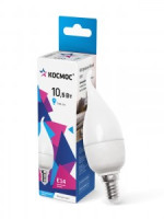 Космос свеча на ветру E14 10,5W (10W) (860lm) 4500K 4K матов. 125x37 IC драйвер LkecLED10.5wCWE1445
